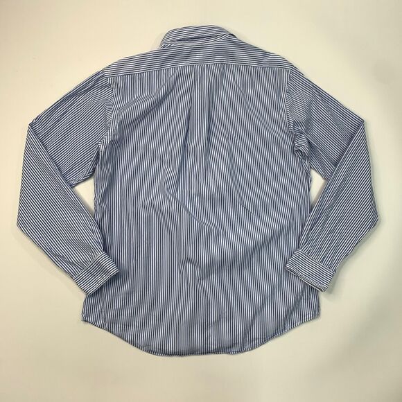 Ralph Lauren Shirt Mens L Large Cadet Blue Button Down Custom Fit Striped *READ - Picture 8 of 11